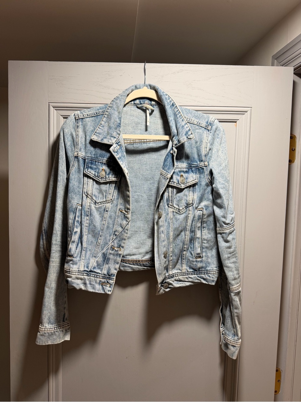 Free People Light Blue Denim Jacket